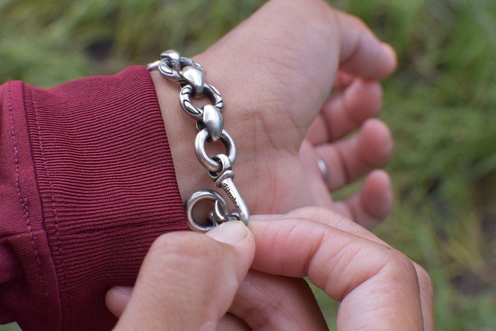 釣り針シルバーブレスレット - Eldorado