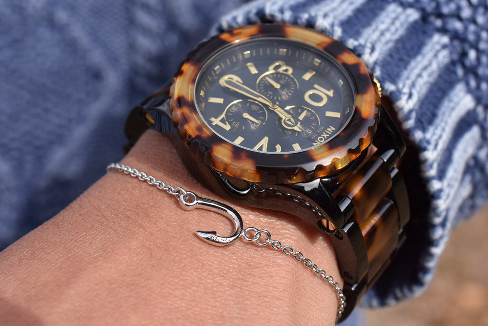 釣り針シルバーブレスレット for Women - Eldorado