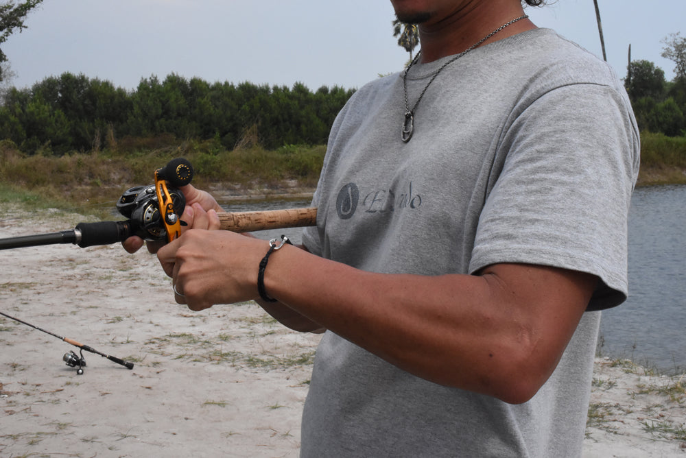 釣り針レザーブレスレット - Eldorado