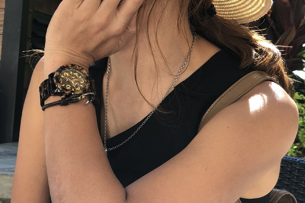 釣り針レザーブレスレット - Eldorado