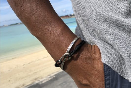 釣り針レザーブレスレット - Eldorado