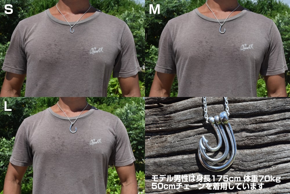 釣り針(鏡面)ネックレス