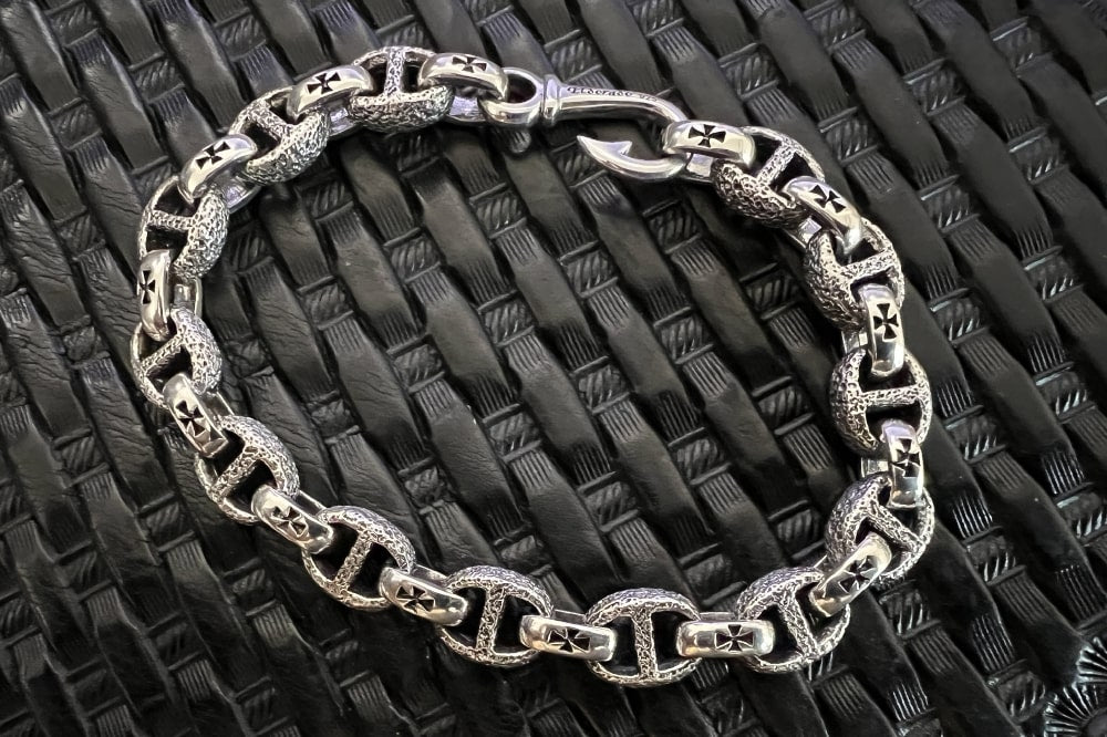 釣り針マリンチェーンブレスレット